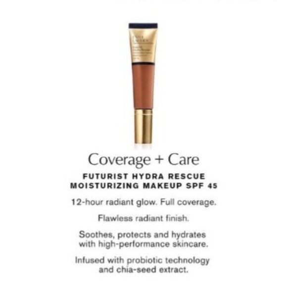 Estée Lauder $54 Futurist Hydra Rescue Moisturizing Foundation SPF 45 NEW IN BOX - Picture 6 of 6